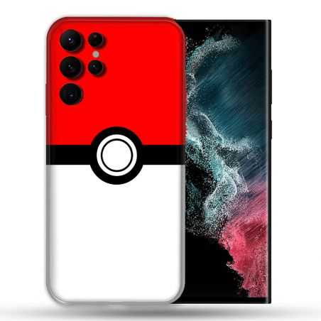 Coque Pour Samsung Galaxy S22 Ultra Pokemon Pokeball