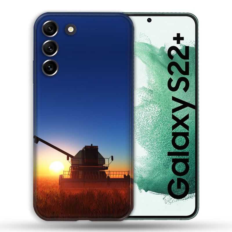 Coque Pour Samsung Galaxy S22 Plus Agriculture Moissonneuse Soleil
