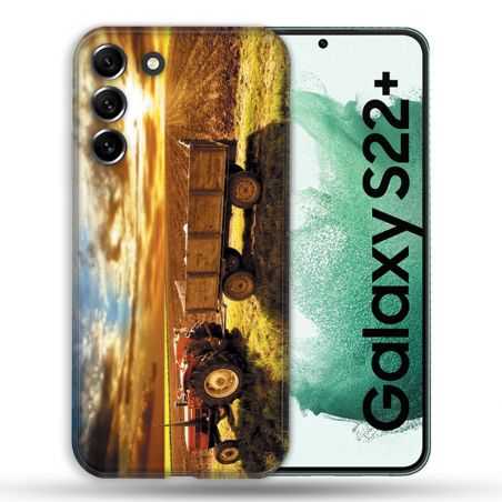 Coque Pour Samsung Galaxy S22 Plus Agriculture Tracteur Color