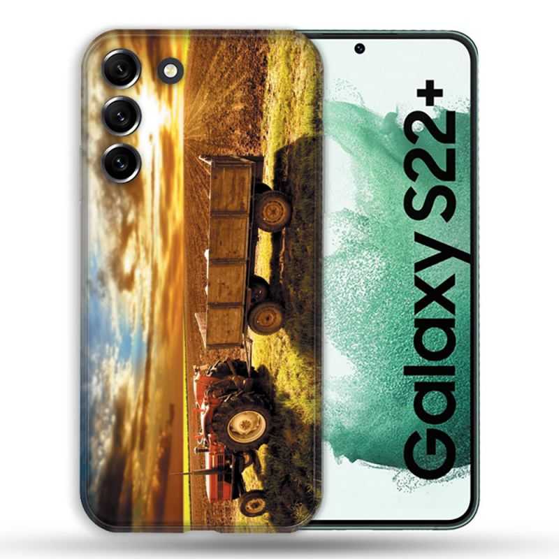 Coque Pour Samsung Galaxy S22 Plus Agriculture Tracteur Color