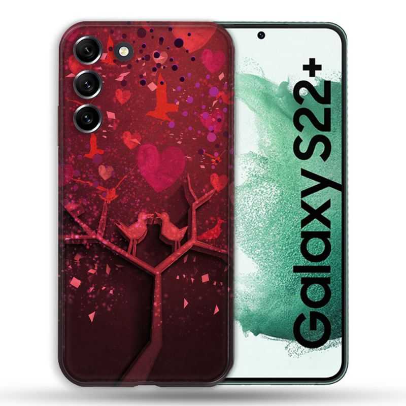 Coque Pour Samsung Galaxy S22 Plus Amour Arbre
