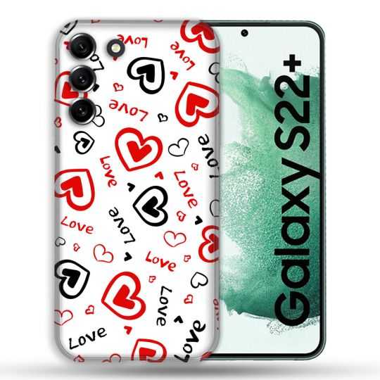 Coque Pour Samsung Galaxy S22 Plus Amour Love