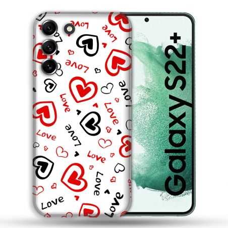 Coque Pour Samsung Galaxy S22 Plus Amour Love
