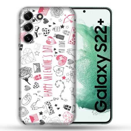 Coque Pour Samsung Galaxy S22 Plus Amour Valentines