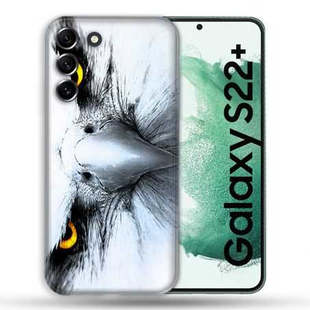 Coque Pour Samsung Galaxy S22 Plus Animal Aigle Royal Blanc