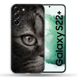 Coque Pour Samsung Galaxy S22 Plus Animal Chat Gris