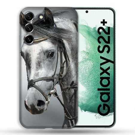 Coque Pour Samsung Galaxy S22 Plus Animal Cheval Blanc