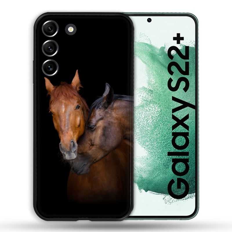 Coque Pour Samsung Galaxy S22 Plus Animal Cheval Marron