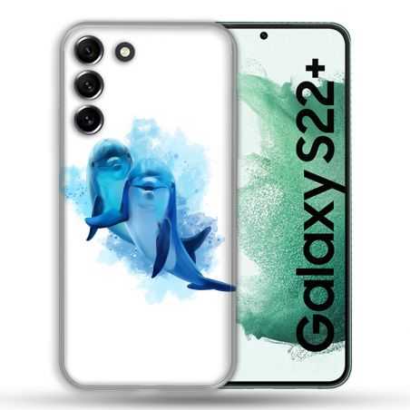 Coque Pour Samsung Galaxy S22 Plus Animal Dauphin Duo