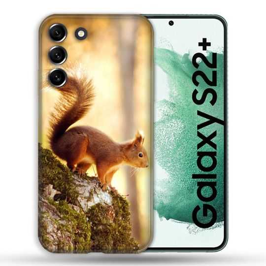 Coque Pour Samsung Galaxy S22 Plus Animal Ecureuil Bois
