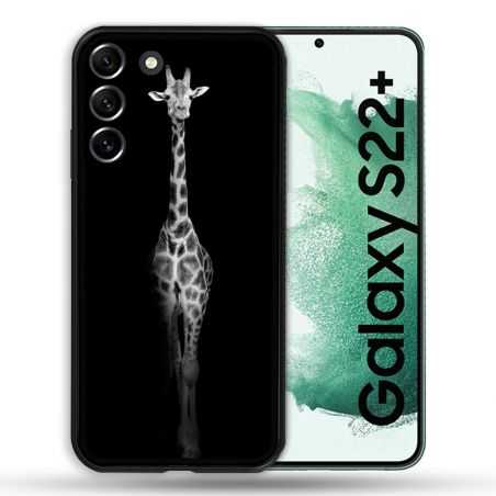 Coque Pour Samsung Galaxy S22 Plus Animal Girafe Noire