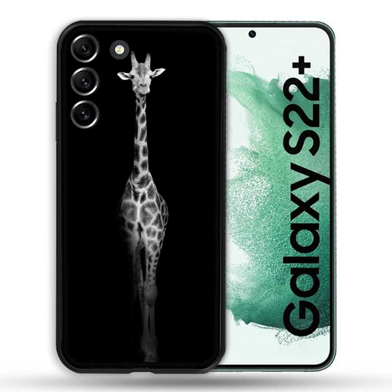 Coque Pour Samsung Galaxy S22 Plus Animal Girafe Noire