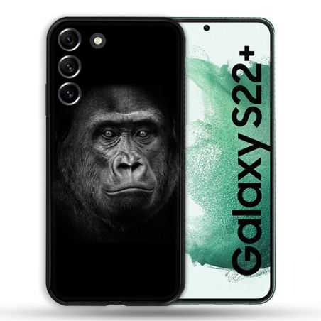 Coque Pour Samsung Galaxy S22 Plus Animal Gorille Noir