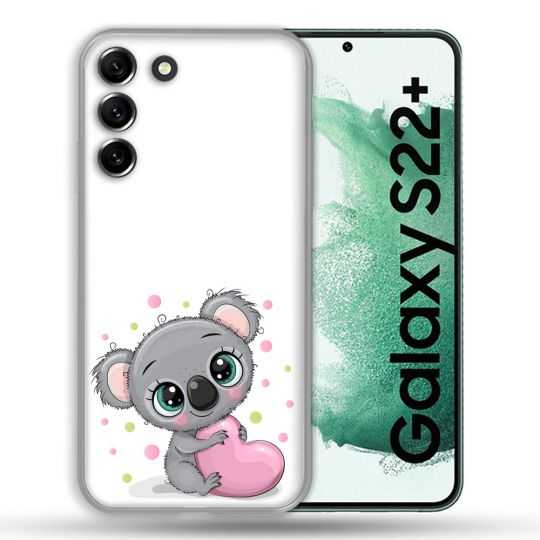 Coque Pour Samsung Galaxy S22 Plus Animal Koala Cœur