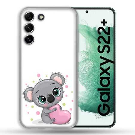 Coque Pour Samsung Galaxy S22 Plus Animal Koala Cœur