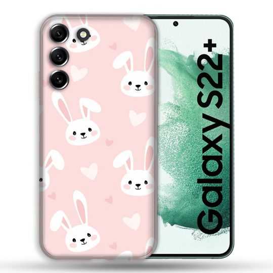 Coque Pour Samsung Galaxy S22 Plus Animal Lapin Rose