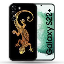 Coque Pour Samsung Galaxy S22 Plus Animal Lezard Noir