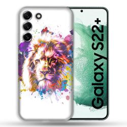 Coque Pour Samsung Galaxy S22 Plus Animal Lion Tag