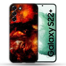 Coque Pour Samsung Galaxy S22 Plus Animal Loup Espace