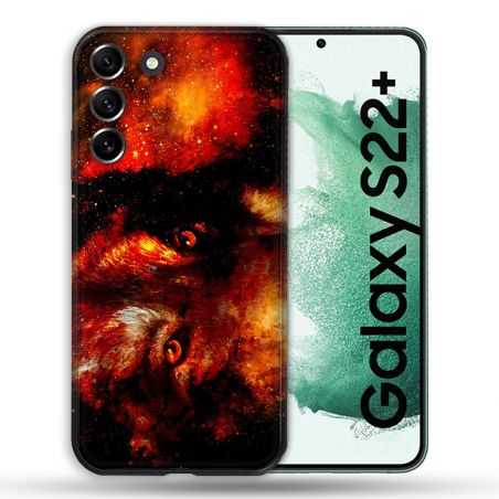 Coque Pour Samsung Galaxy S22 Plus Animal Loup Espace