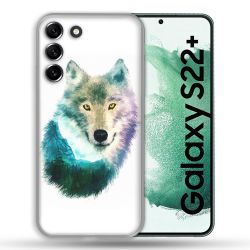 Coque Pour Samsung Galaxy S22 Plus Animal Loup Montagne
