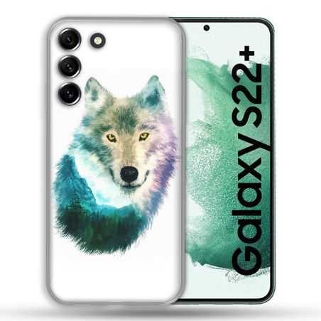 Coque Pour Samsung Galaxy S22 Plus Animal Loup Montagne