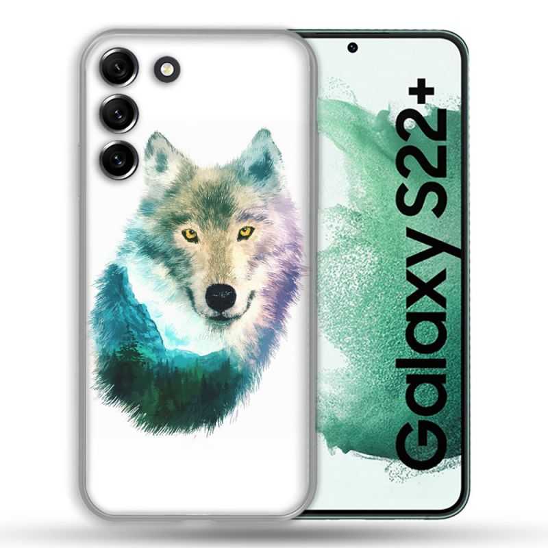 Coque Pour Samsung Galaxy S22 Plus Animal Loup Montagne
