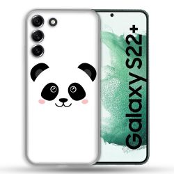 Coque Pour Samsung Galaxy S22 Plus Animal Panda Blanc