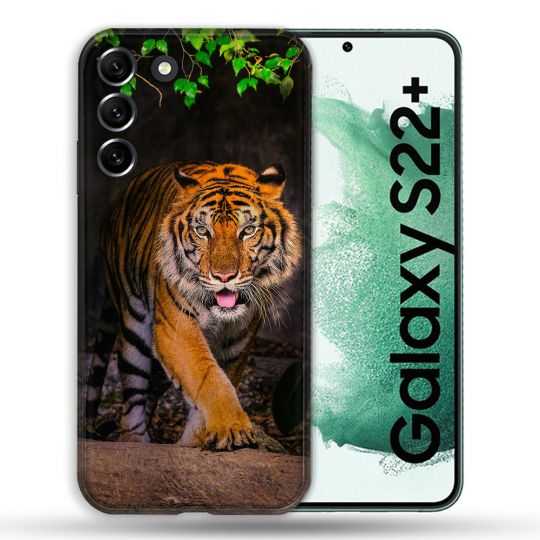 Coque Pour Samsung Galaxy S22 Plus Animal Tigre Jungle