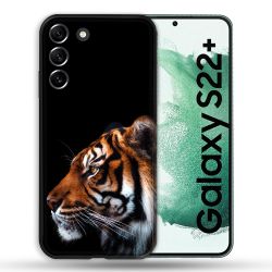 Coque Pour Samsung Galaxy S22 Plus Animal Tigre Noir