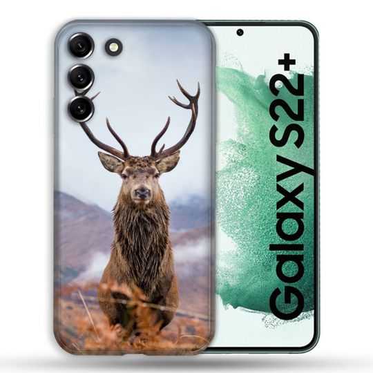 Coque Pour Samsung Galaxy S22 Plus Chasse Chevreuil Montagne