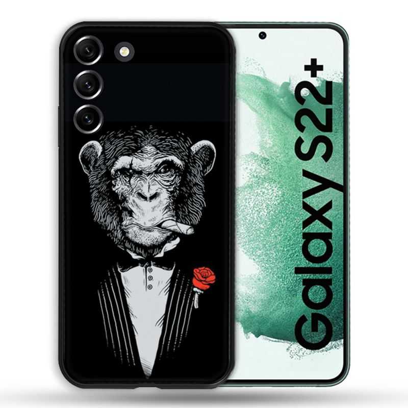 Coque Pour Samsung Galaxy S22 Plus Decale Singe Mafia
