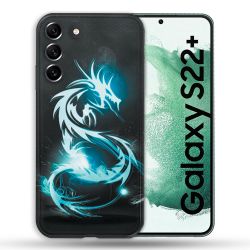 Coque Pour Samsung Galaxy S22 Plus Fantastique Dragon Bleu