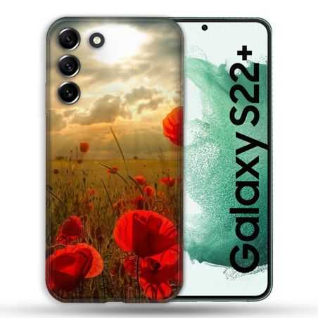 Coque Pour Samsung Galaxy S22 Plus Fleur Coquelicot