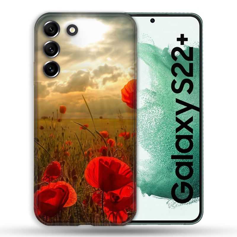 Coque Pour Samsung Galaxy S22 Plus Fleur Coquelicot