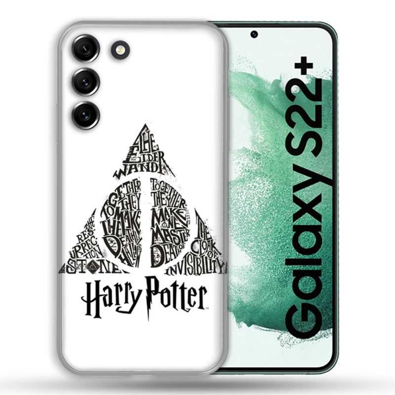 Coque Pour Samsung Galaxy S22 Plus Harry Potter Hollows triangle Blanc