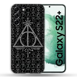 Coque Pour Samsung Galaxy S22 Plus Harry Potter Hollows Triangle Noir