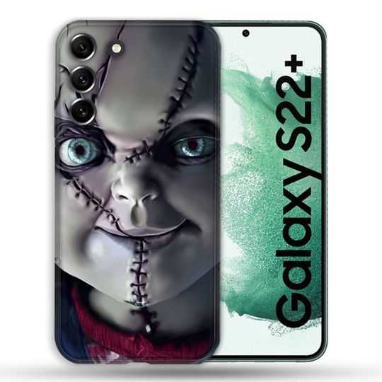 Coque Pour Samsung Galaxy S22 Plus Horreur Chucky Cicatrice