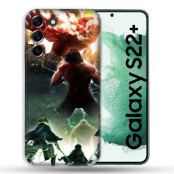 Coque Pour Samsung Galaxy S22 Plus Manga Attaque Titans Combat