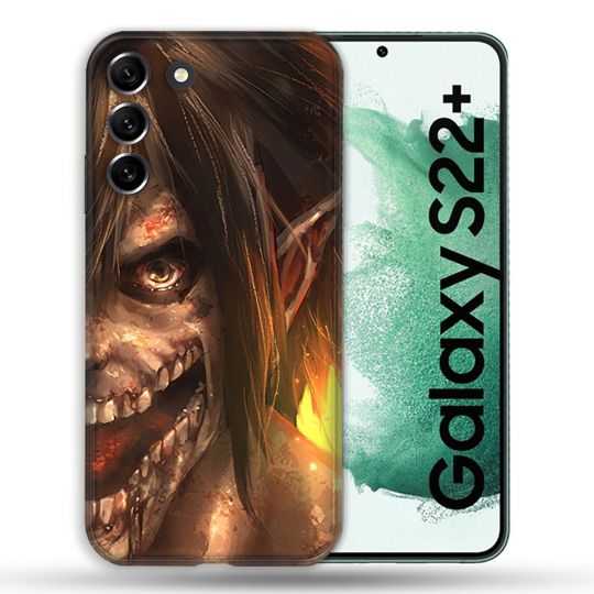 Coque Pour Samsung Galaxy S22 Plus Manga Attaque Titans Eren Titan