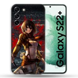 Coque Pour Samsung Galaxy S22 Plus Manga Attaque Titans Mikasa
