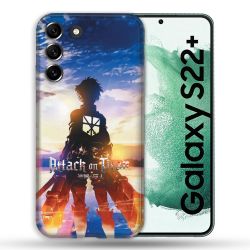 Coque Pour Samsung Galaxy S22 Plus Manga Attaque Titans Soleil