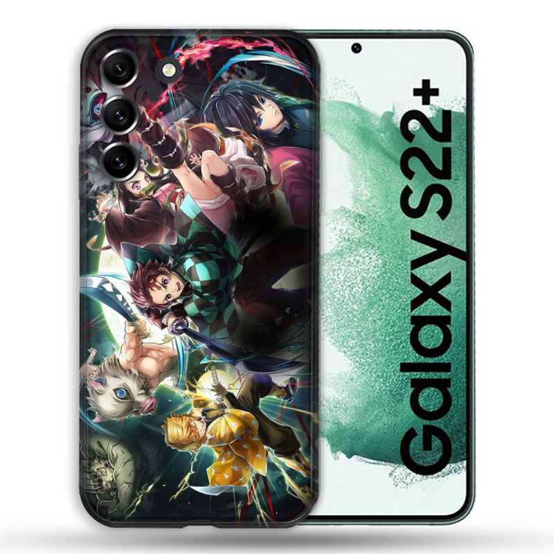 Coque Pour Samsung Galaxy S22 Plus Manga Demon Slayer Groupe