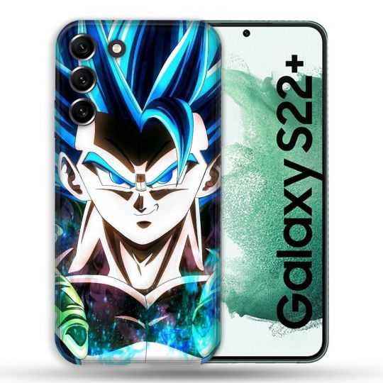 Coque Pour Samsung Galaxy S22 Plus Manga Dragon Ball Gogeta Visage