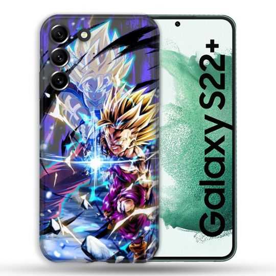 Coque Pour Samsung Galaxy S22 Plus Manga Dragon Ball Sangohan Duo