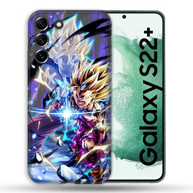 Coque Pour Samsung Galaxy S22 Plus Manga Dragon Ball Sangohan Duo
