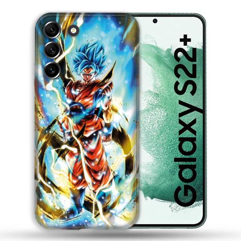 Coque Pour Samsung Galaxy S22 Plus Manga Dragon Ball Sangoku Blanc