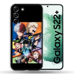 Coque Pour Samsung Galaxy S22 Plus Manga My Hero Academia Noir