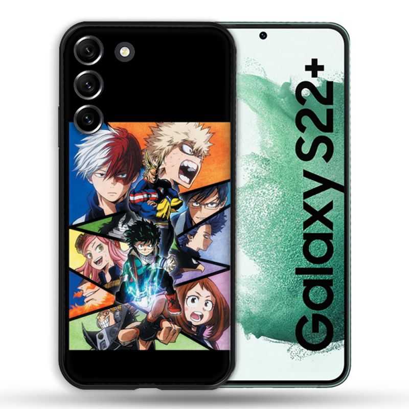 Coque Pour Samsung Galaxy S22 Plus Manga My Hero Academia Noir