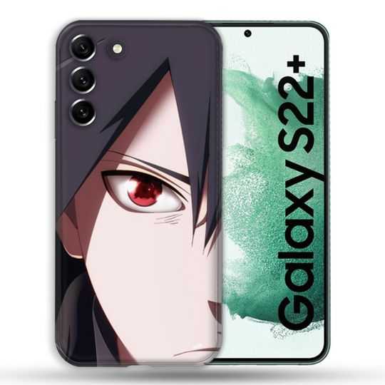 Coque Pour Samsung Galaxy S22 Plus Manga Naruto Sasuke visage
